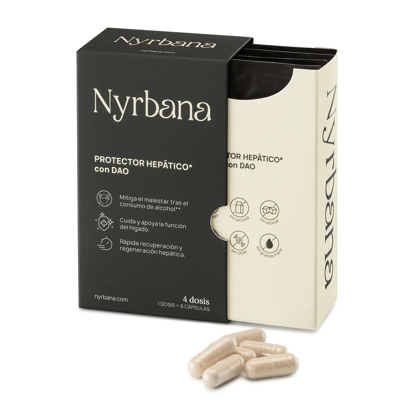 caja abierta de protector hepático anti resaca