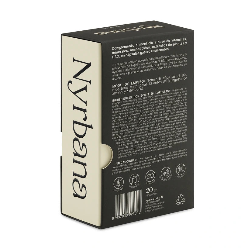 ingredientes protector hepático anti resaca